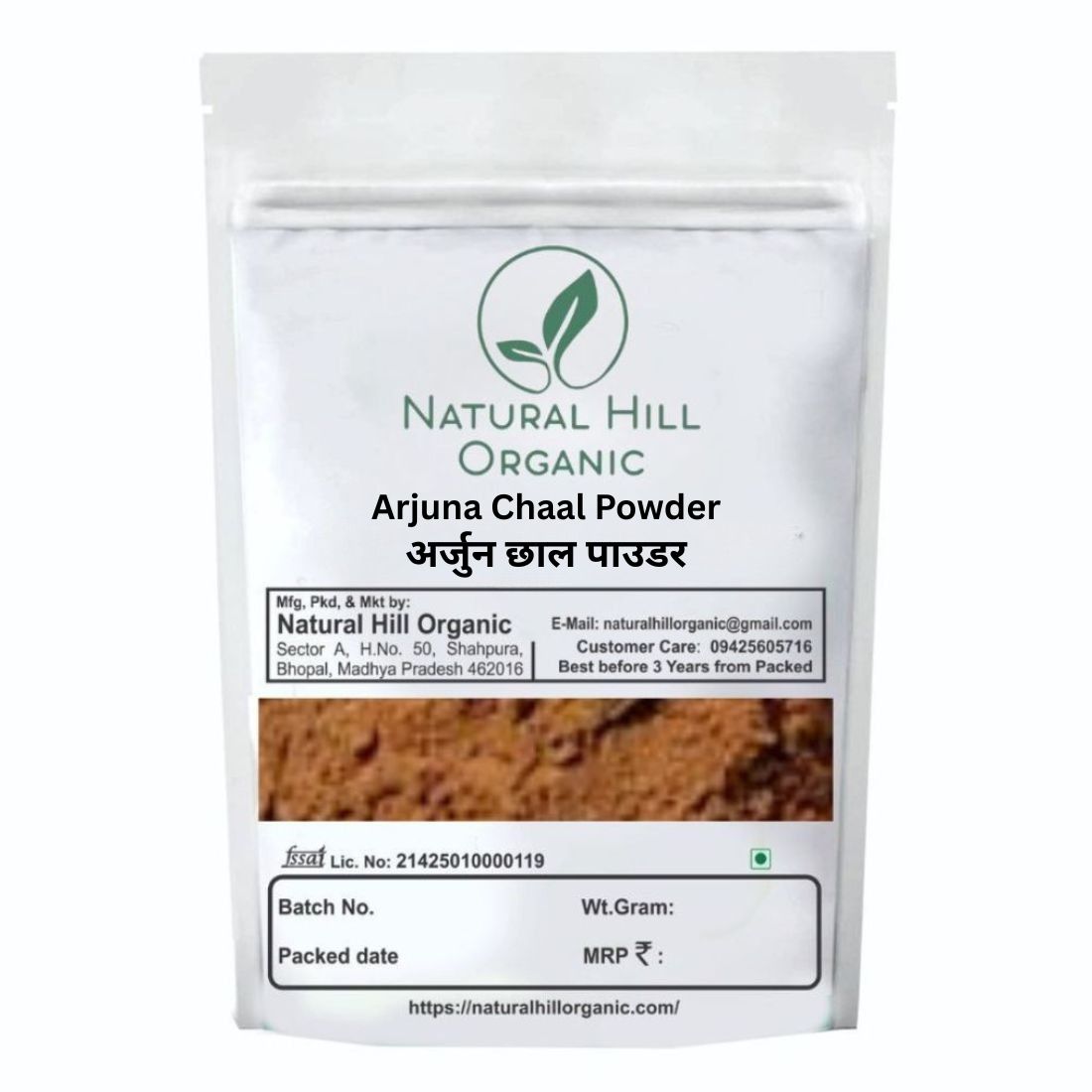 Natural Hill Organic Arjuna Chaal Powder Supports Wellness