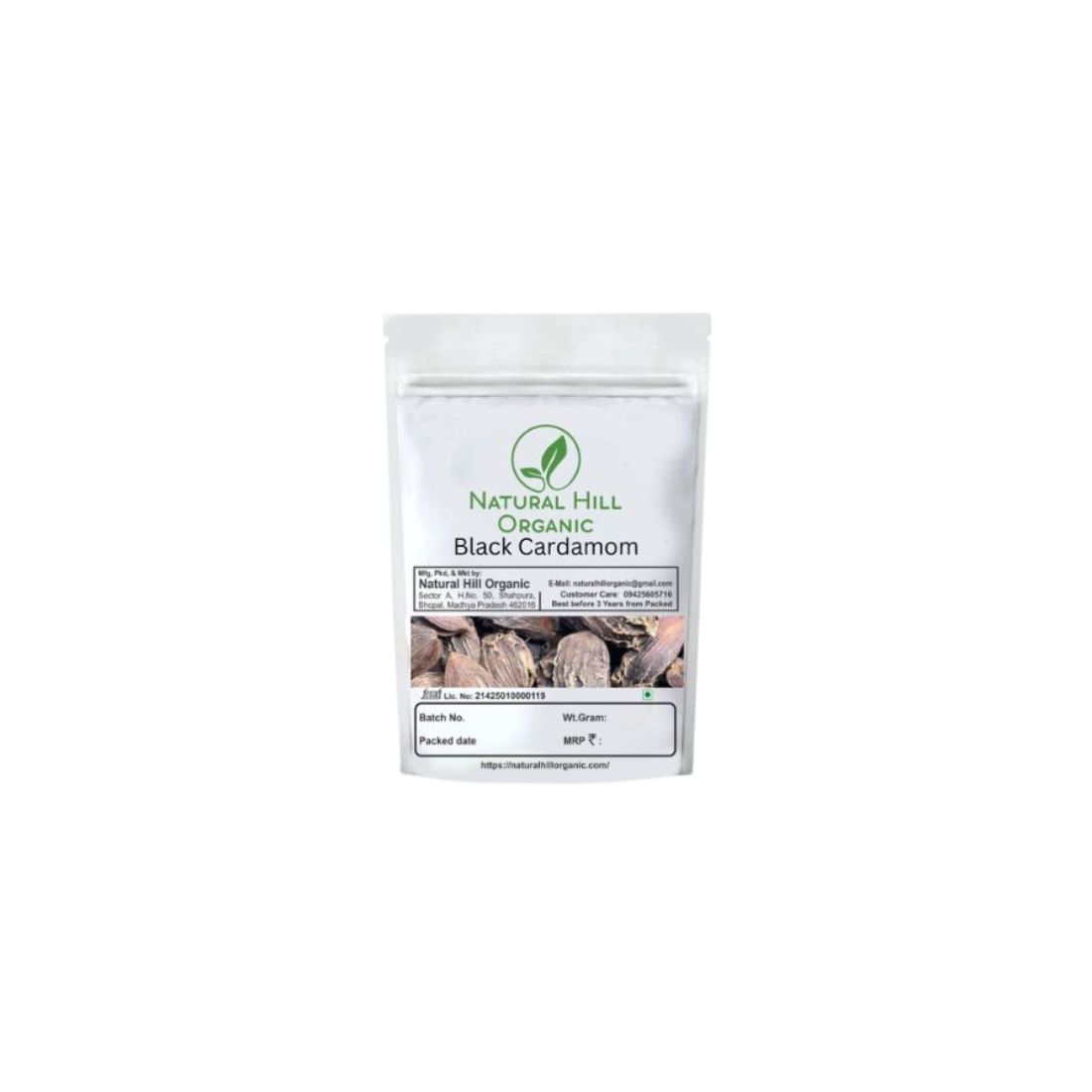 Natural Hill Organic Black Cardamom Whole