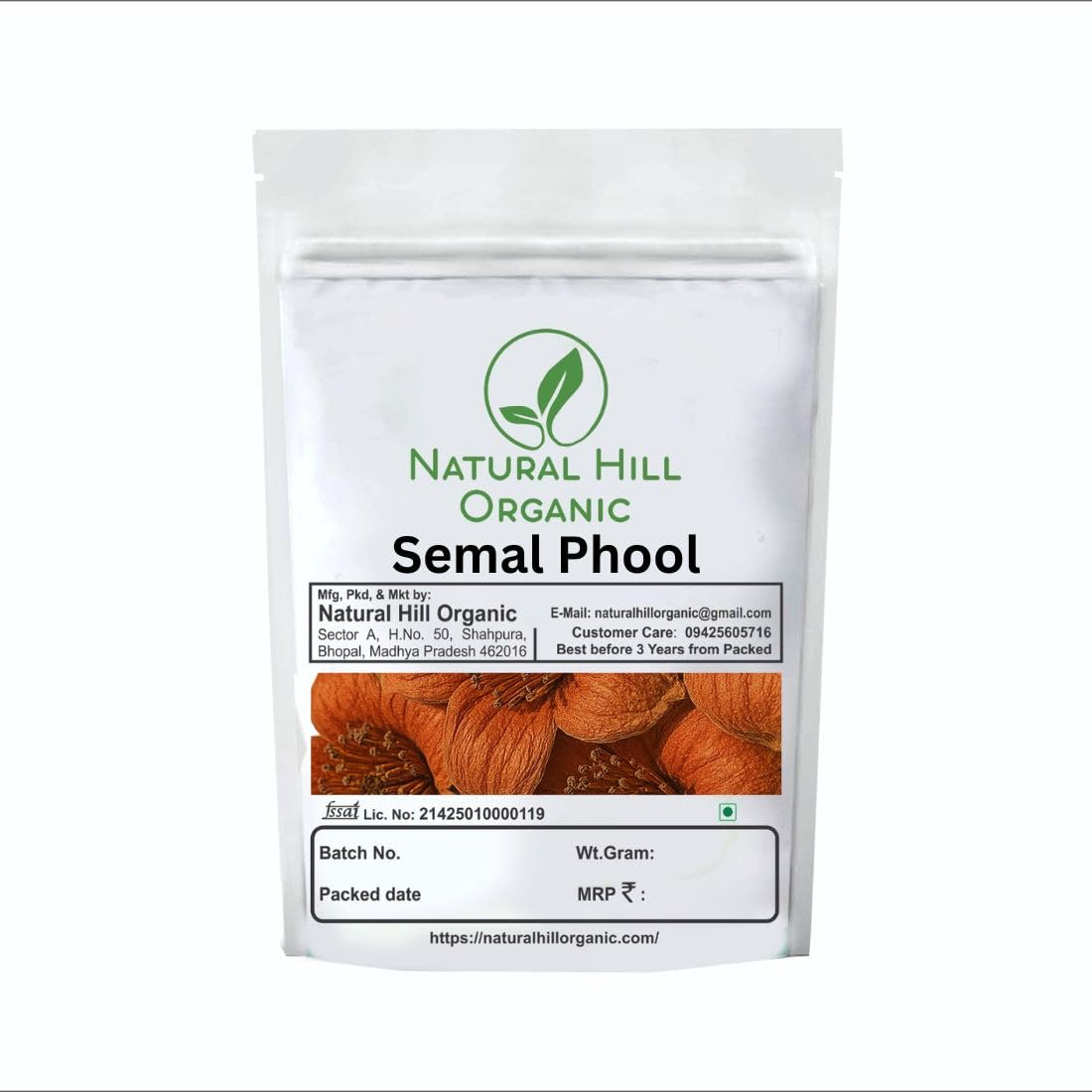 Natural Hill Organic Semal Phool Supports Herbal Wellness