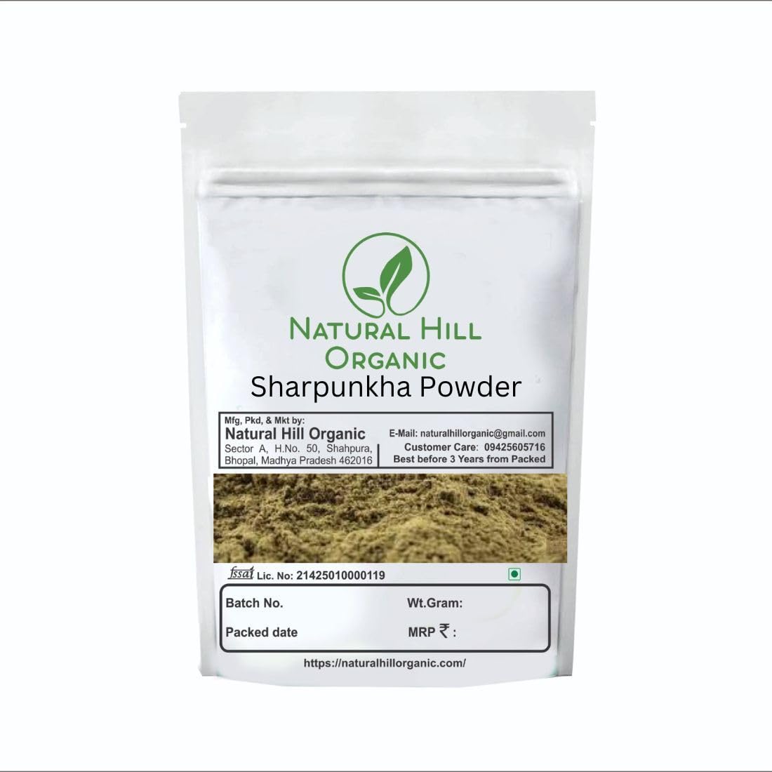 Natural Hill Organic Sarpokha Powder Used Herbal Support