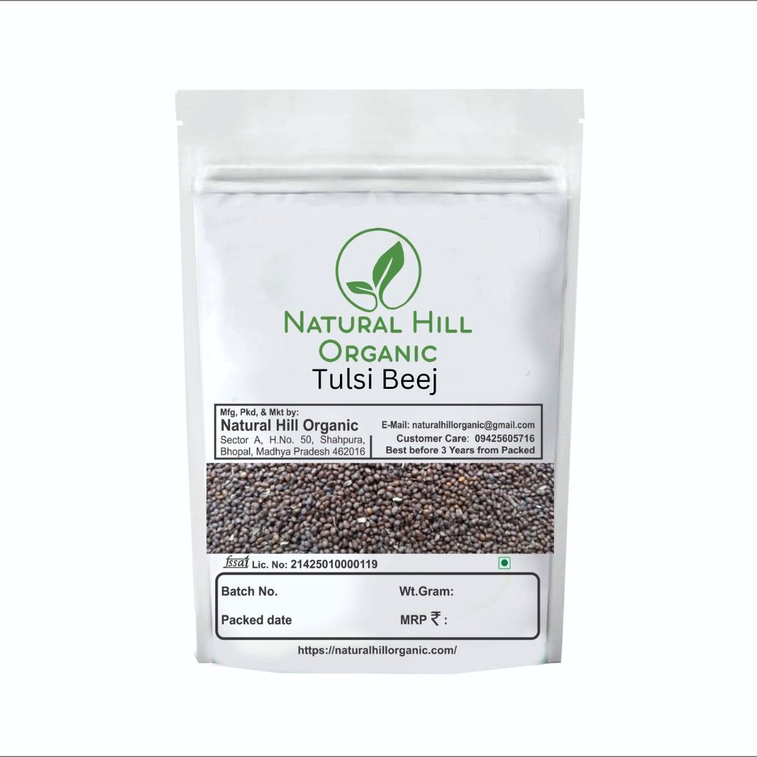 Natural Hill Organic Tulsi Beej Daily Herbal Lifestyle