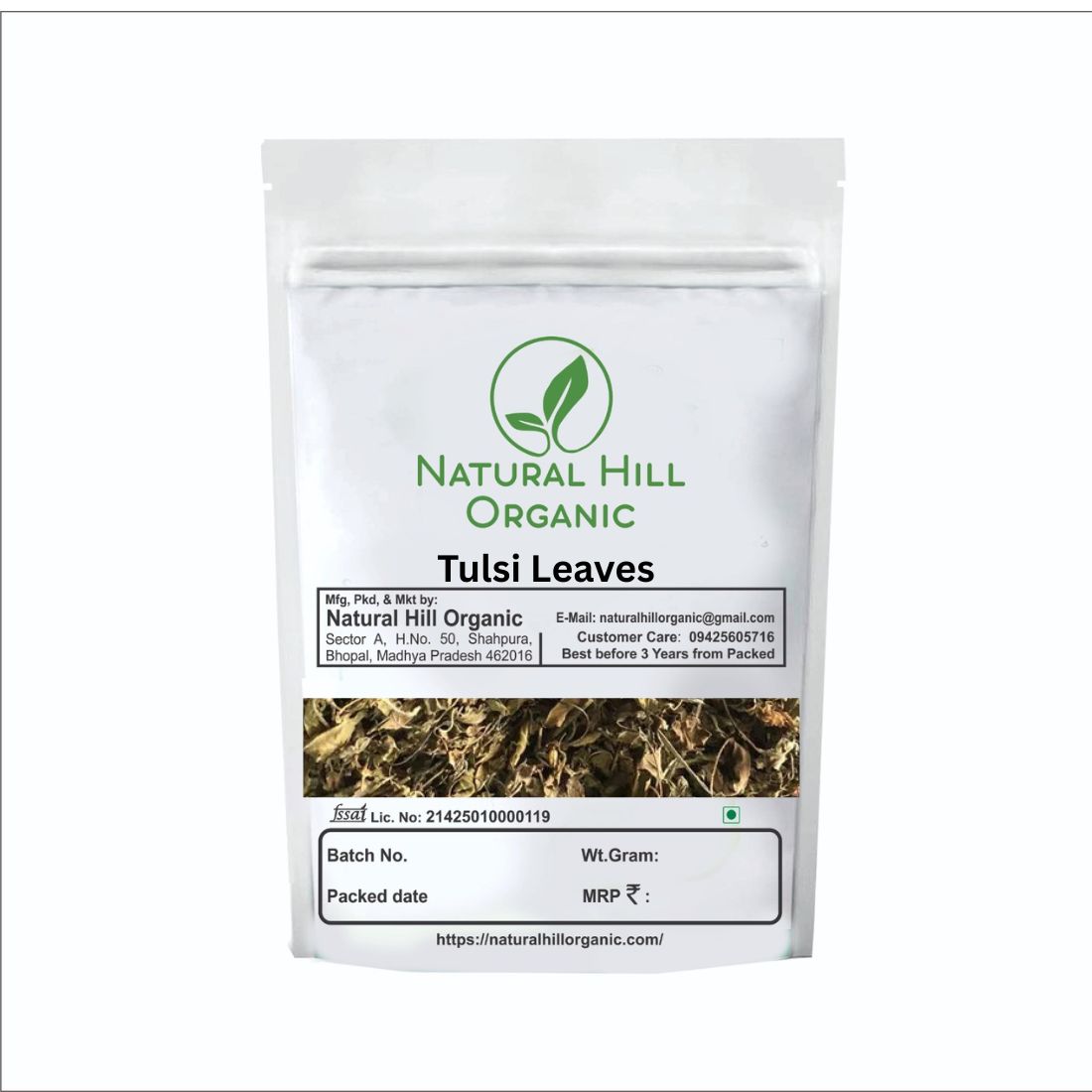 Natural Hill Organic Tulsi Leaves Herbal Wellness