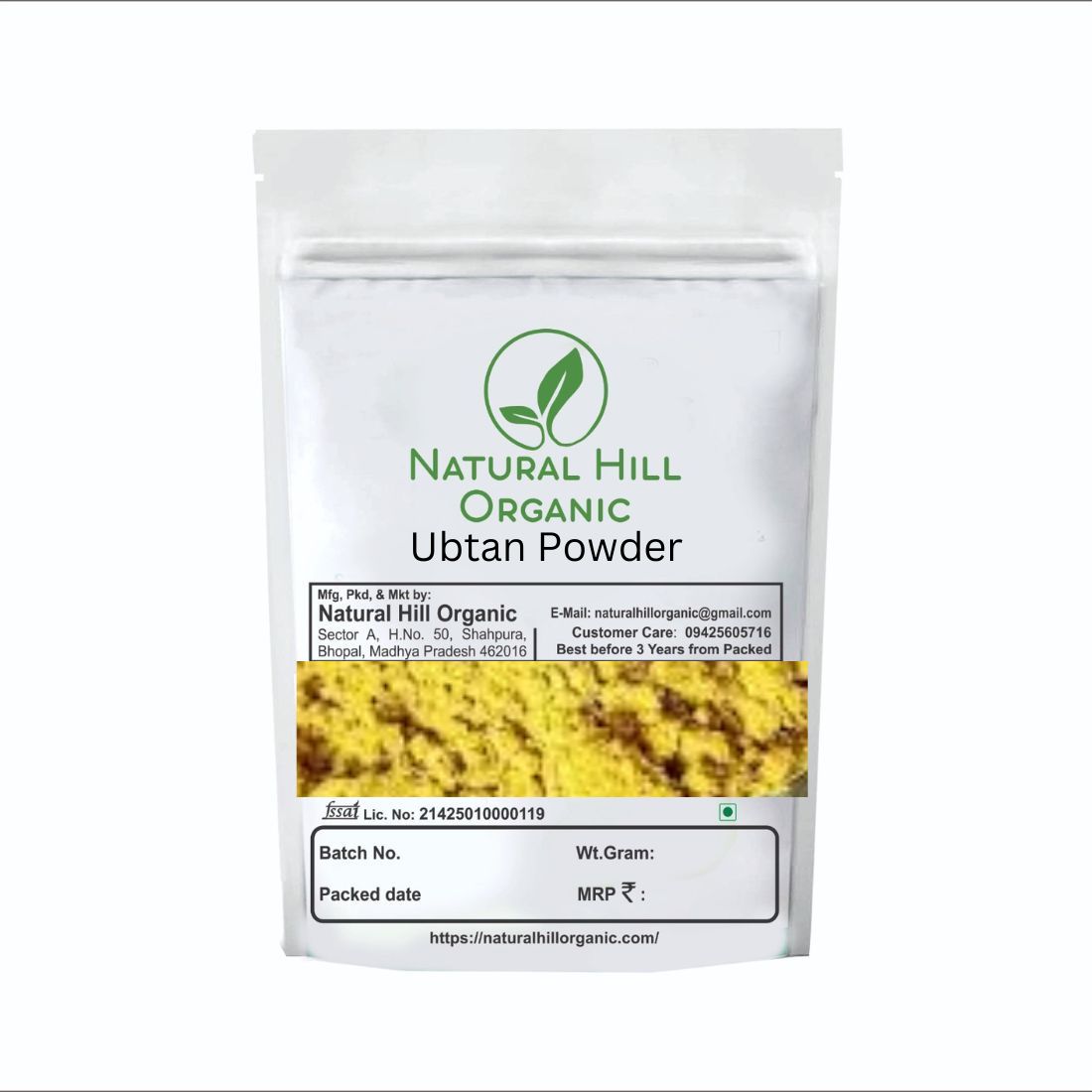 Natural Hill Organic Ubtan Powder Skin Glow