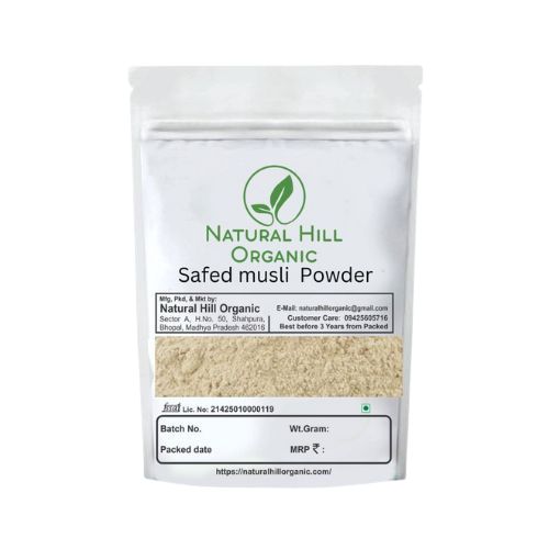 Natural Hill Organic Safed Musli Powder Supports Vitality