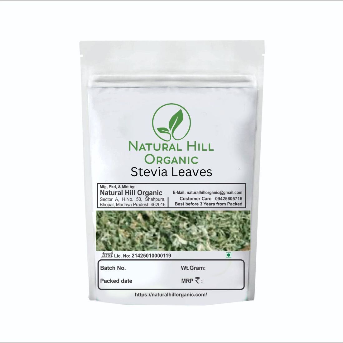 Natural Hill Organic Stevia Leaves Naturally Sweet Taste