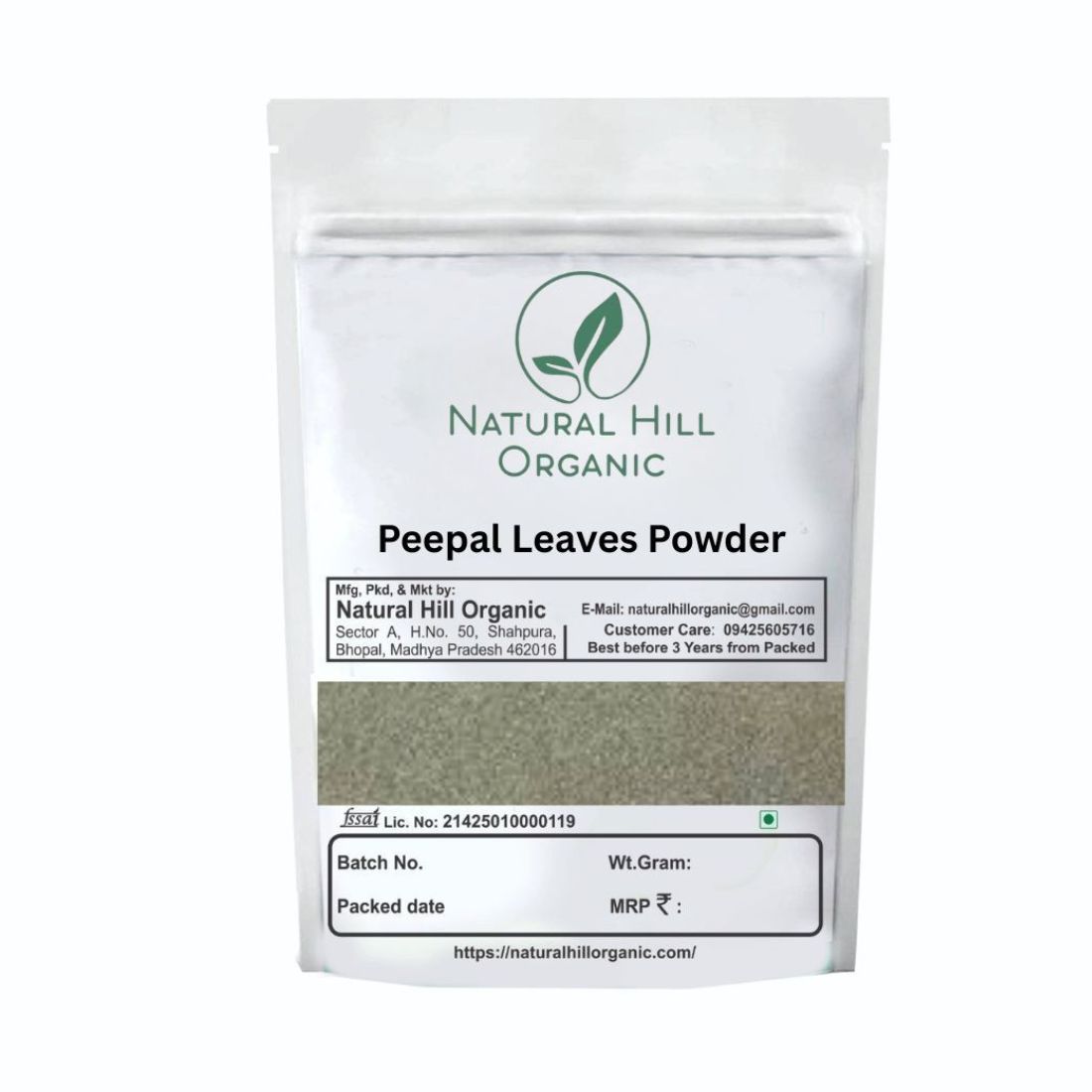 Natural Hill Organic Peepal Leaves Powder Herbal Wellness