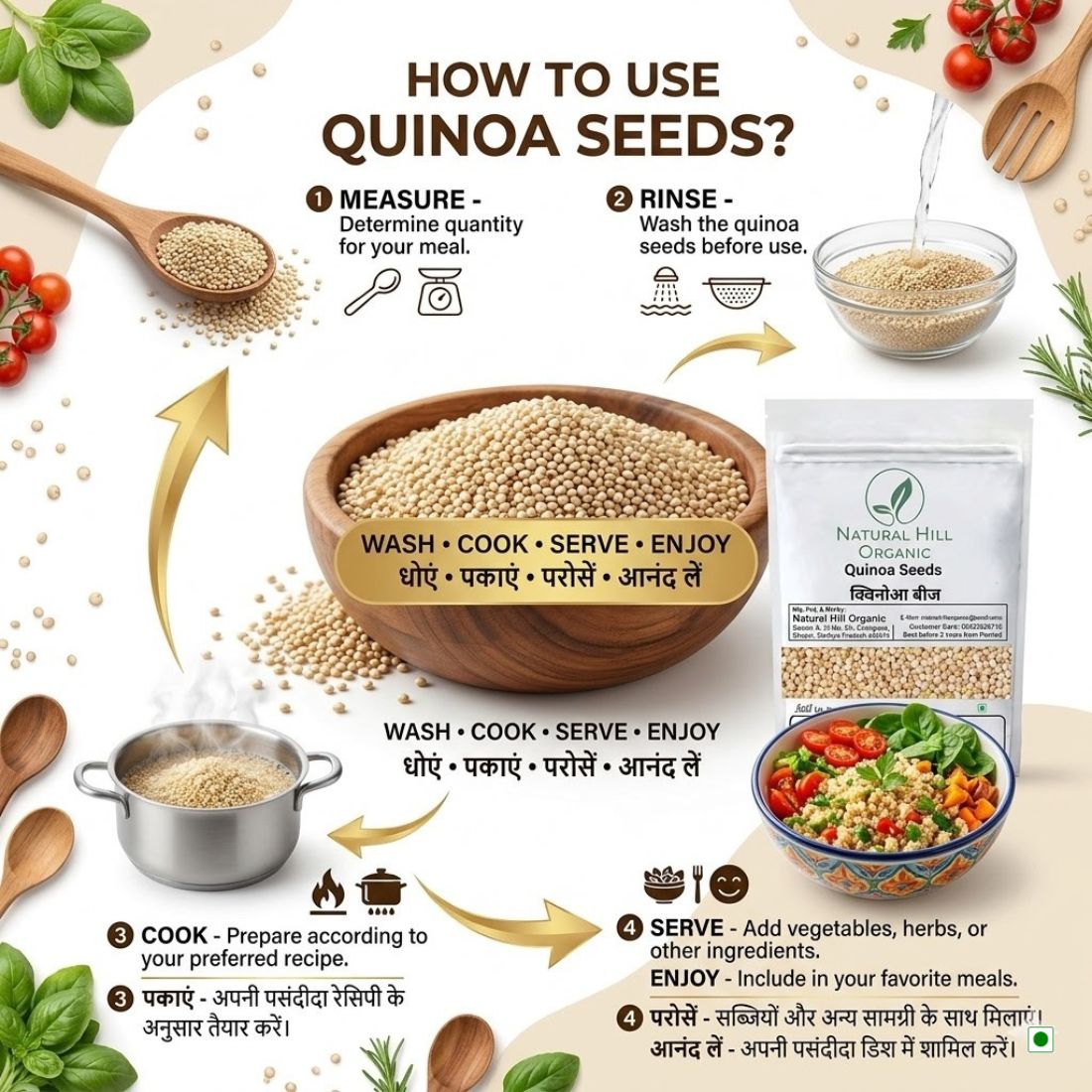 Natural Hill Organic Quinoa Seeds-Nutritious Choice for Meal - Image 7