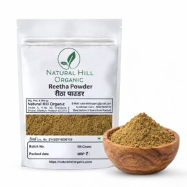 Natural Hill Organic Reetha Powder - Gentle Hair & Skin Cleanser