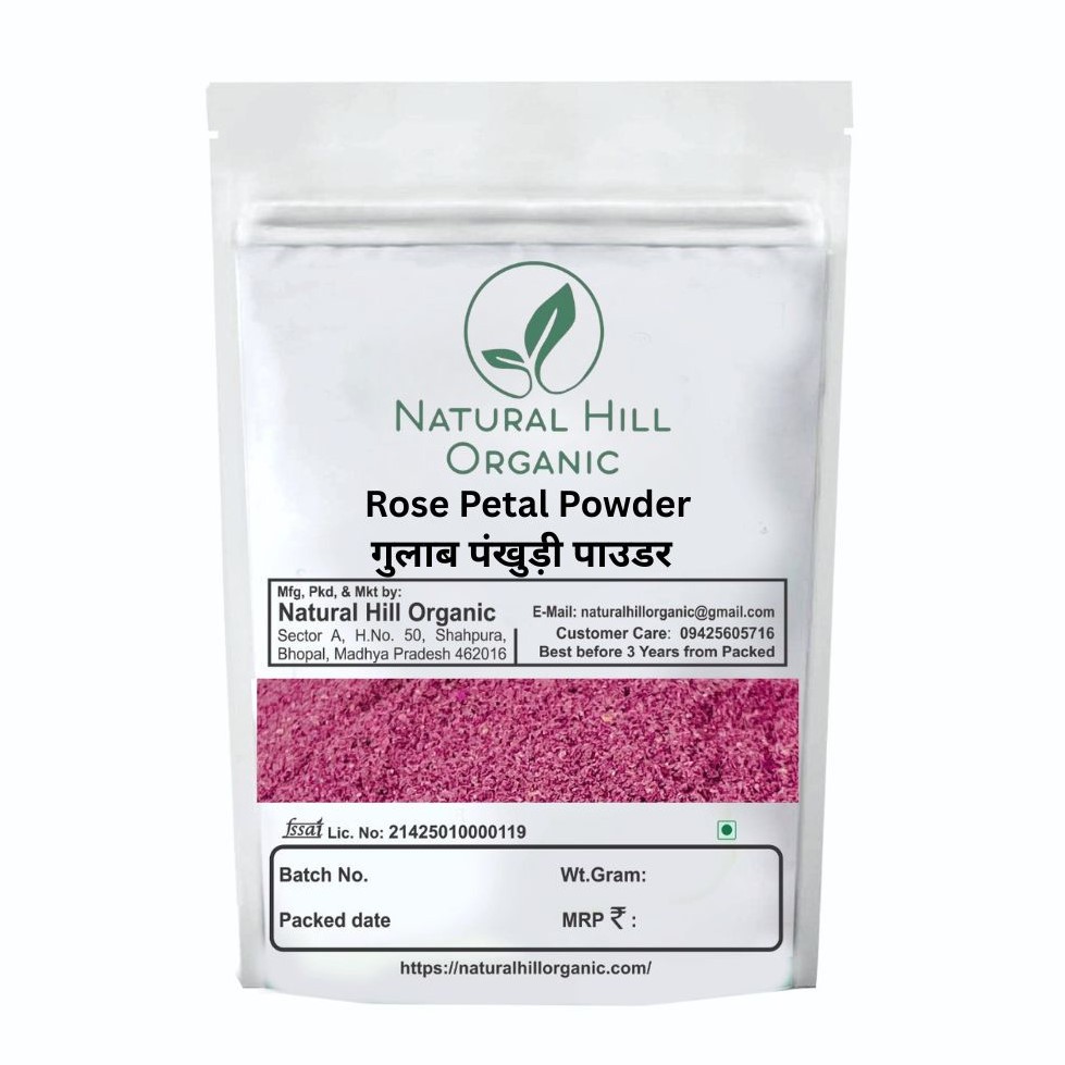 Natural Hill Organic Rose Petal Powder For Refreshing Aroma