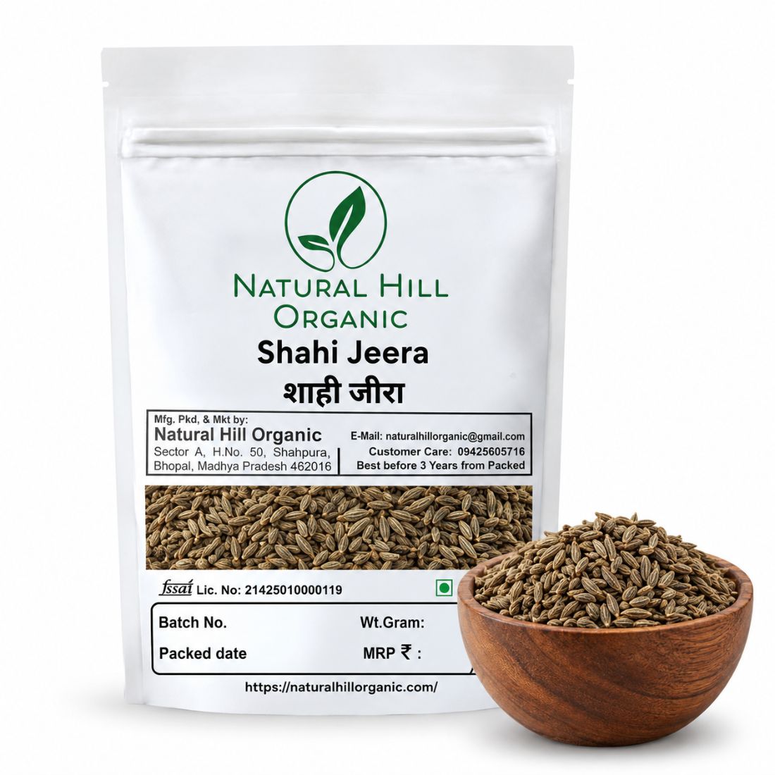 Natural Hill Organic Shahi Jeera - Enhances Aroma & Taste