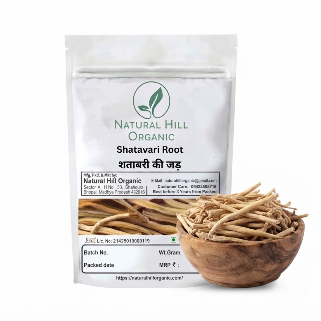 Natural Hill Organic Shatavari Root -Supports Daily Wellness