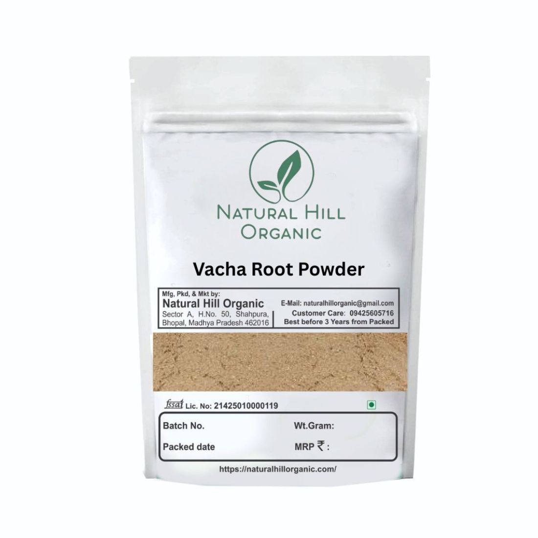 Natural Hill Organic Vacha Root Powder Supports Wellness