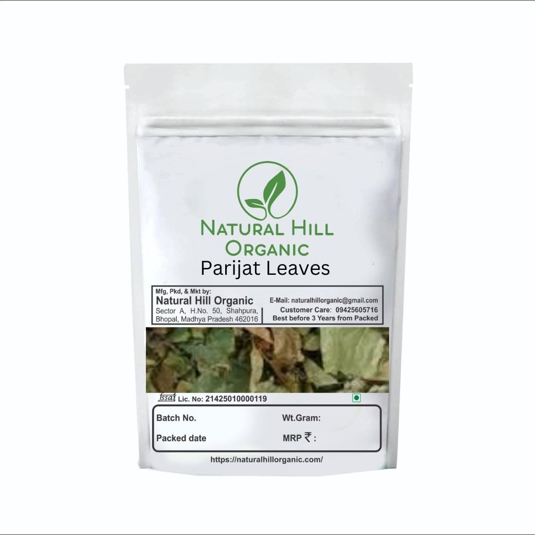 Natural Hill Organic Parijat Leaves Support Healthy Sleep