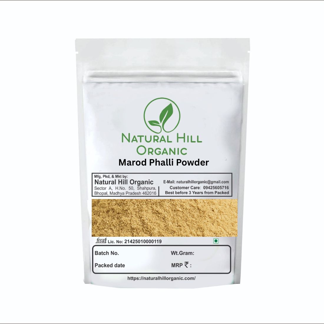 Natural Hill Organic Marod Phalli Powder Herbal Use