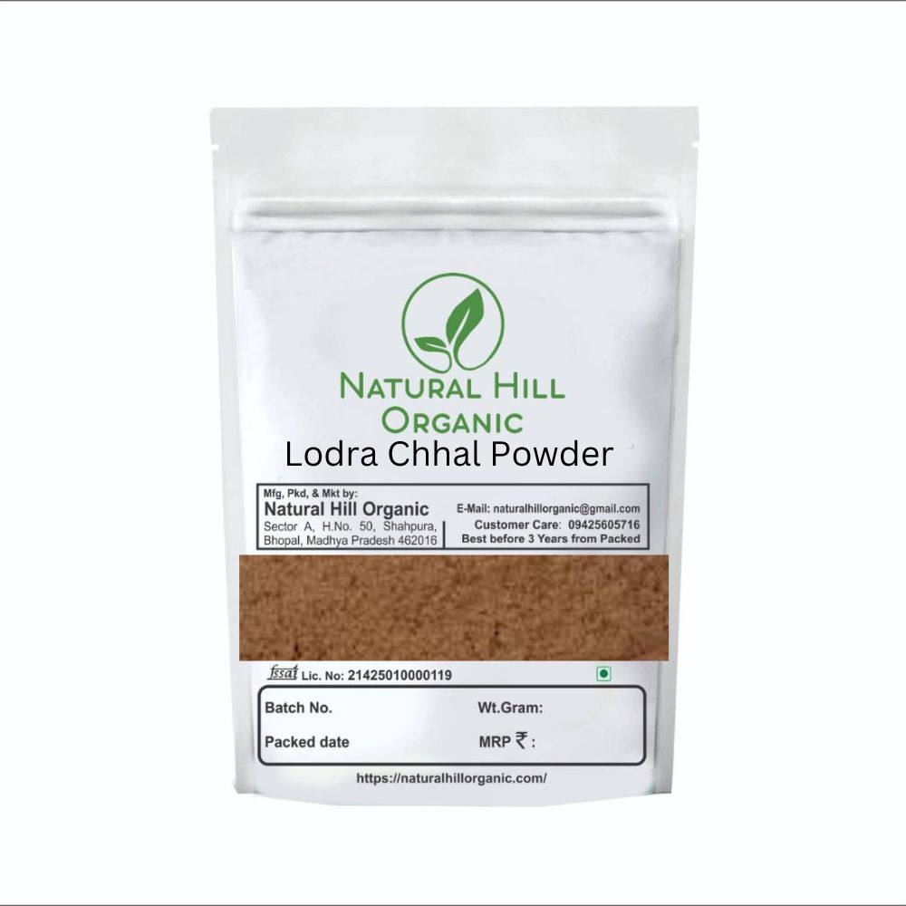 Natural Hill Organic Lodhra Chaal Powder Herbal Ingredient