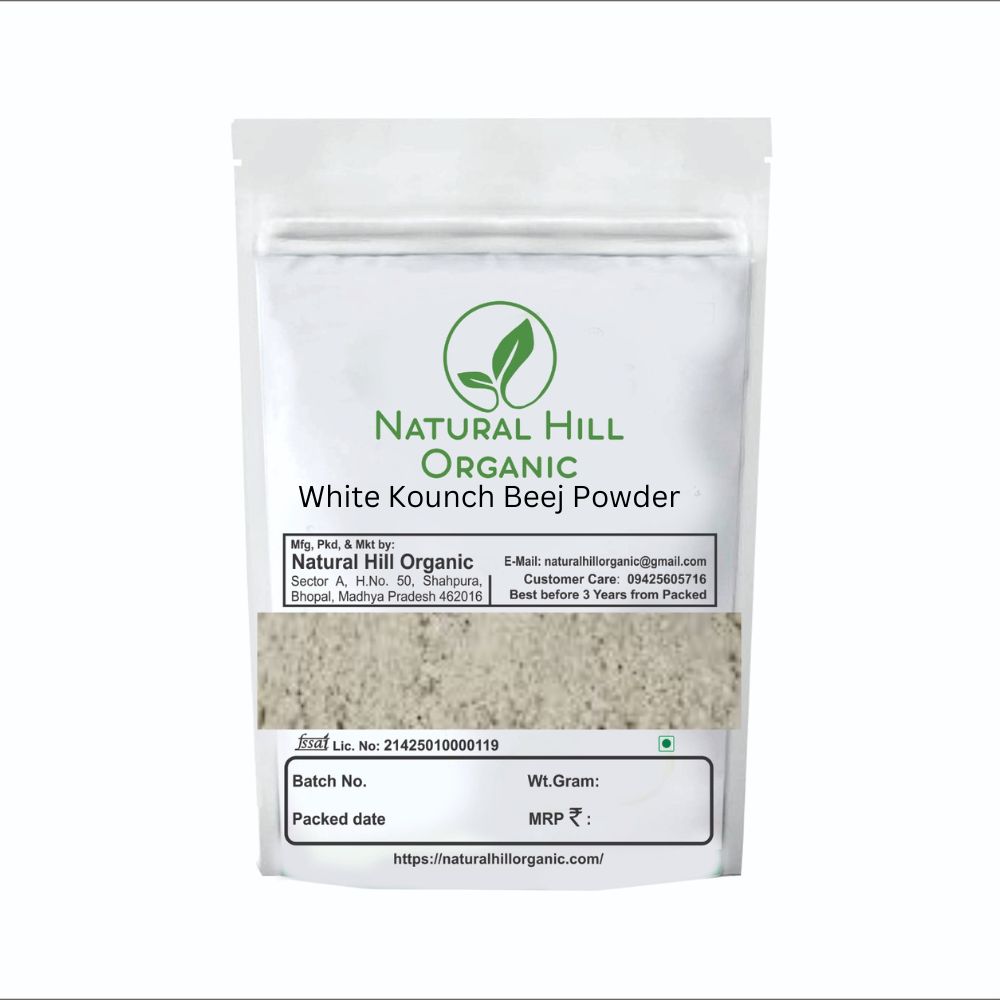 Natural Hill Organic White Kaunch Beej Powder - For Wellness