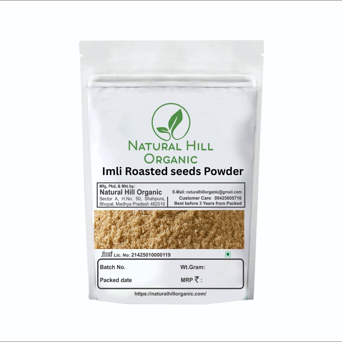 Natural Hill Organic Imli Roasted Seeds Powder for Digestion