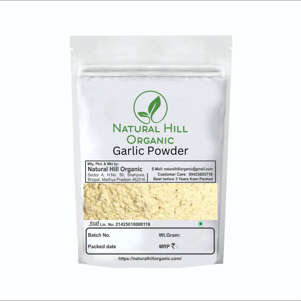 Natural Hill Organic Garlic Powder –Easy to Add Rich Flavour