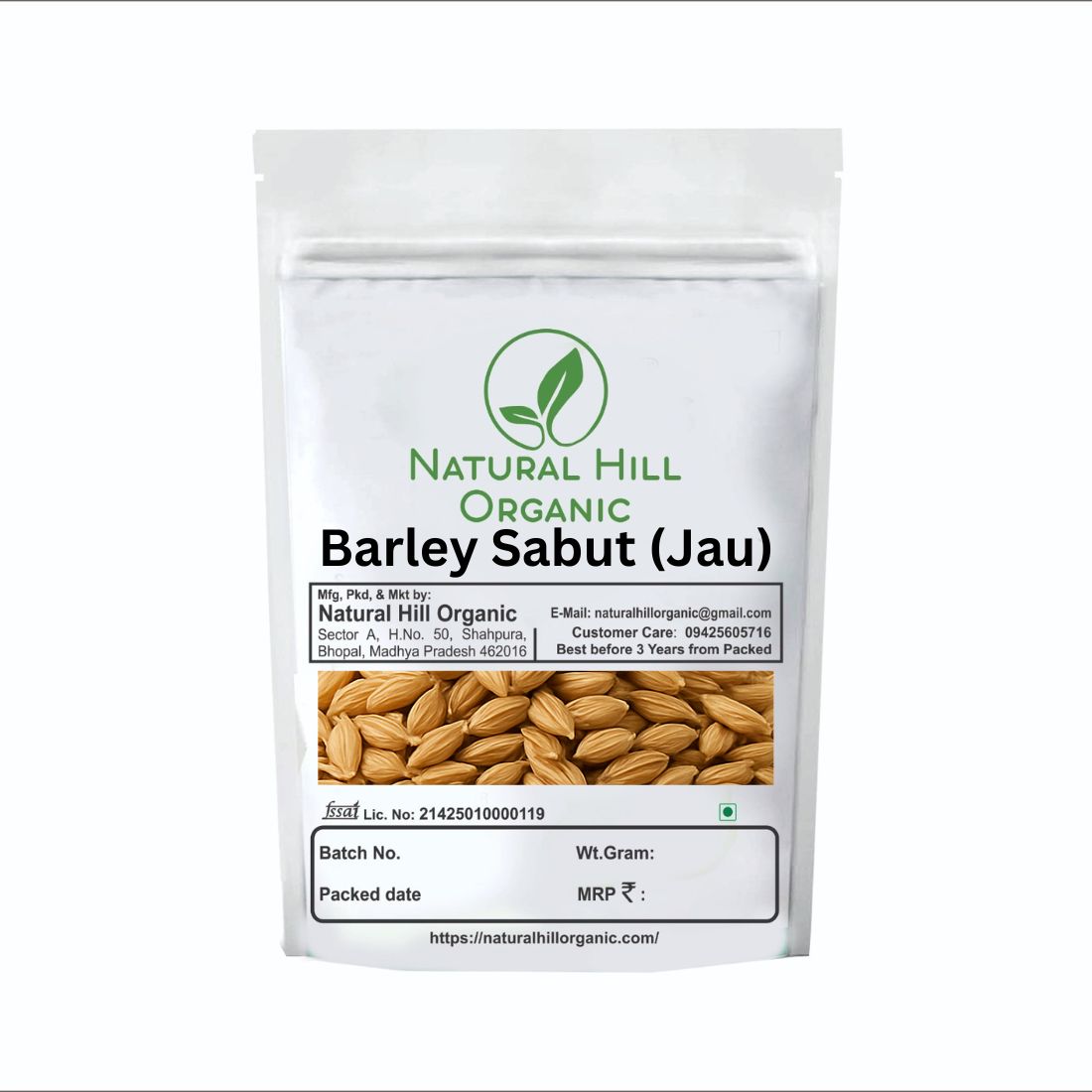 Natural Hill Organic Barley With Shell –for Everyday Cooking