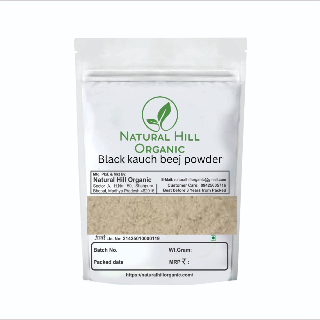 Natural Hill Organic Black Kaunch Beej Powder – for Vitality