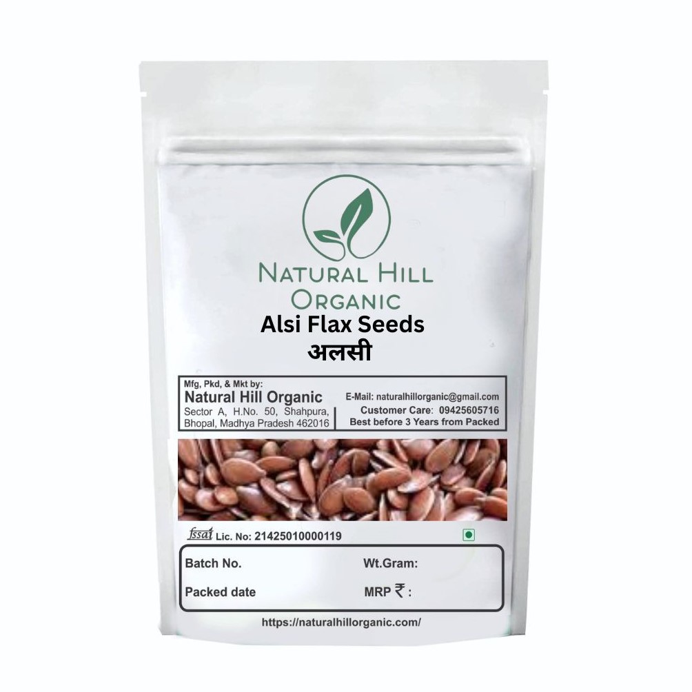 Natural Hill Organic Alsi Flax Seeds -Fiber & Nutrition