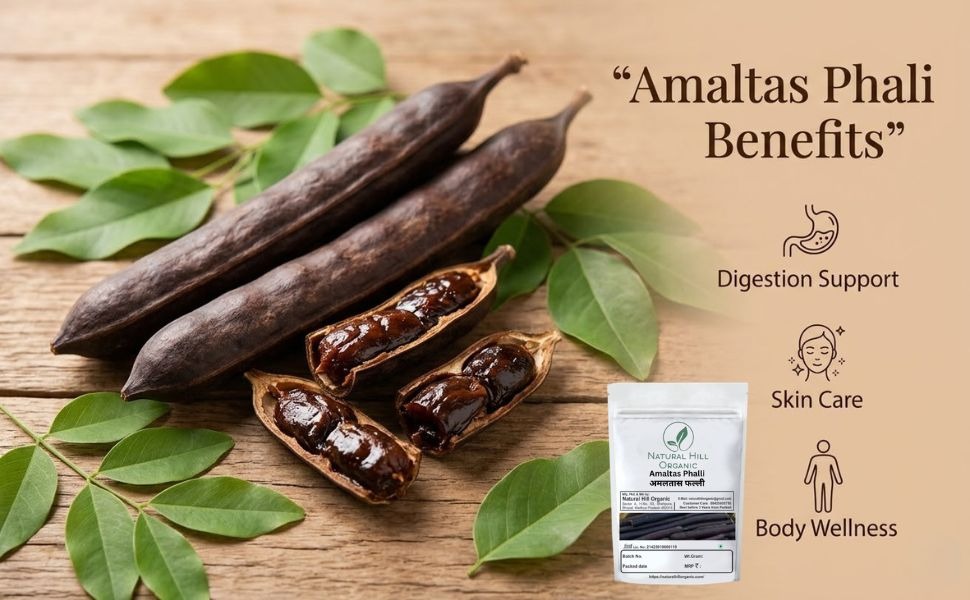 Natural Hill Organic Amaltas Phalli - Digestive Wellness - Image 3