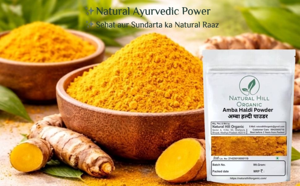 Natural Hill Organic Amba Haldi Powder - For Skincare Routine - Image 4