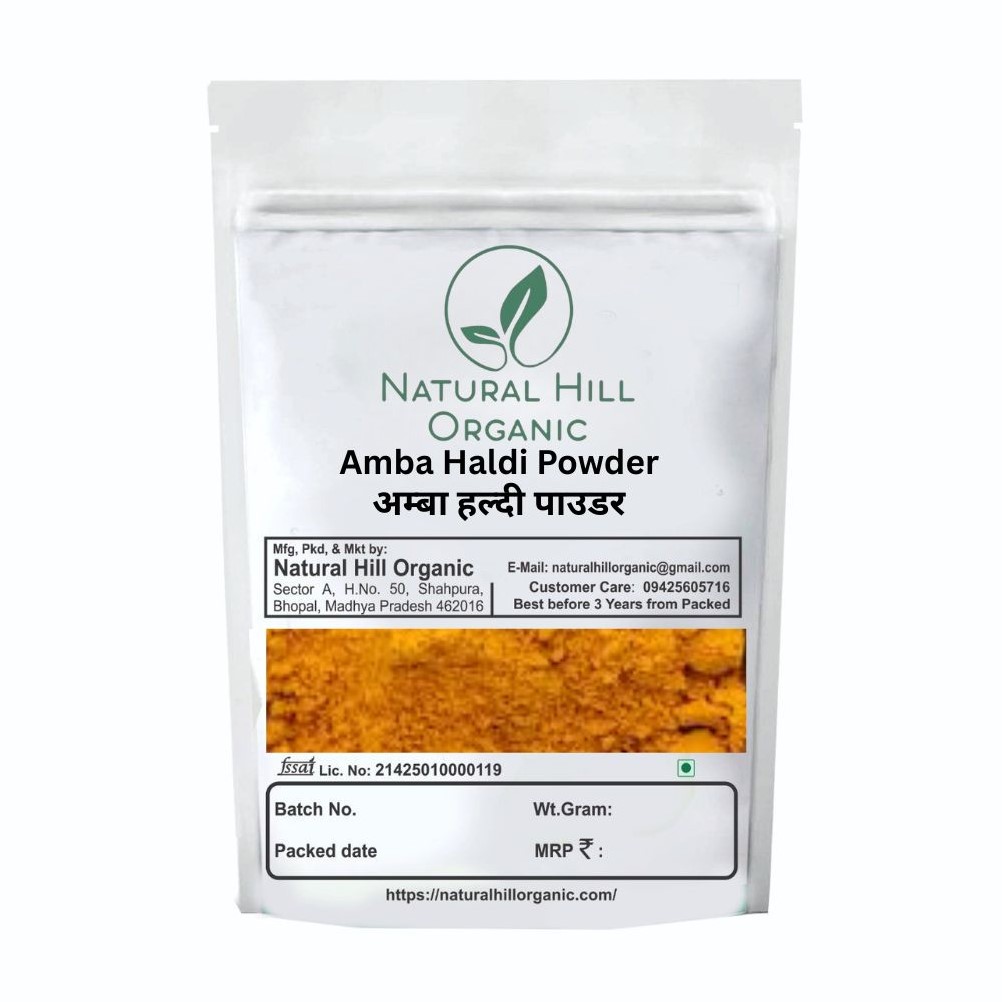 Amba Haldi Powder -Natural Hill Organic For Skincare Routine
