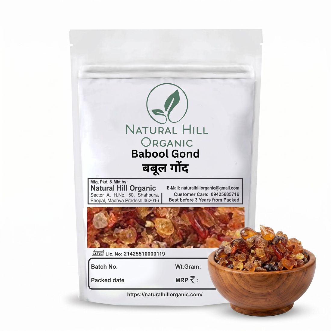 Natural Hill Organic Babool Gond - Gum for Daily Use