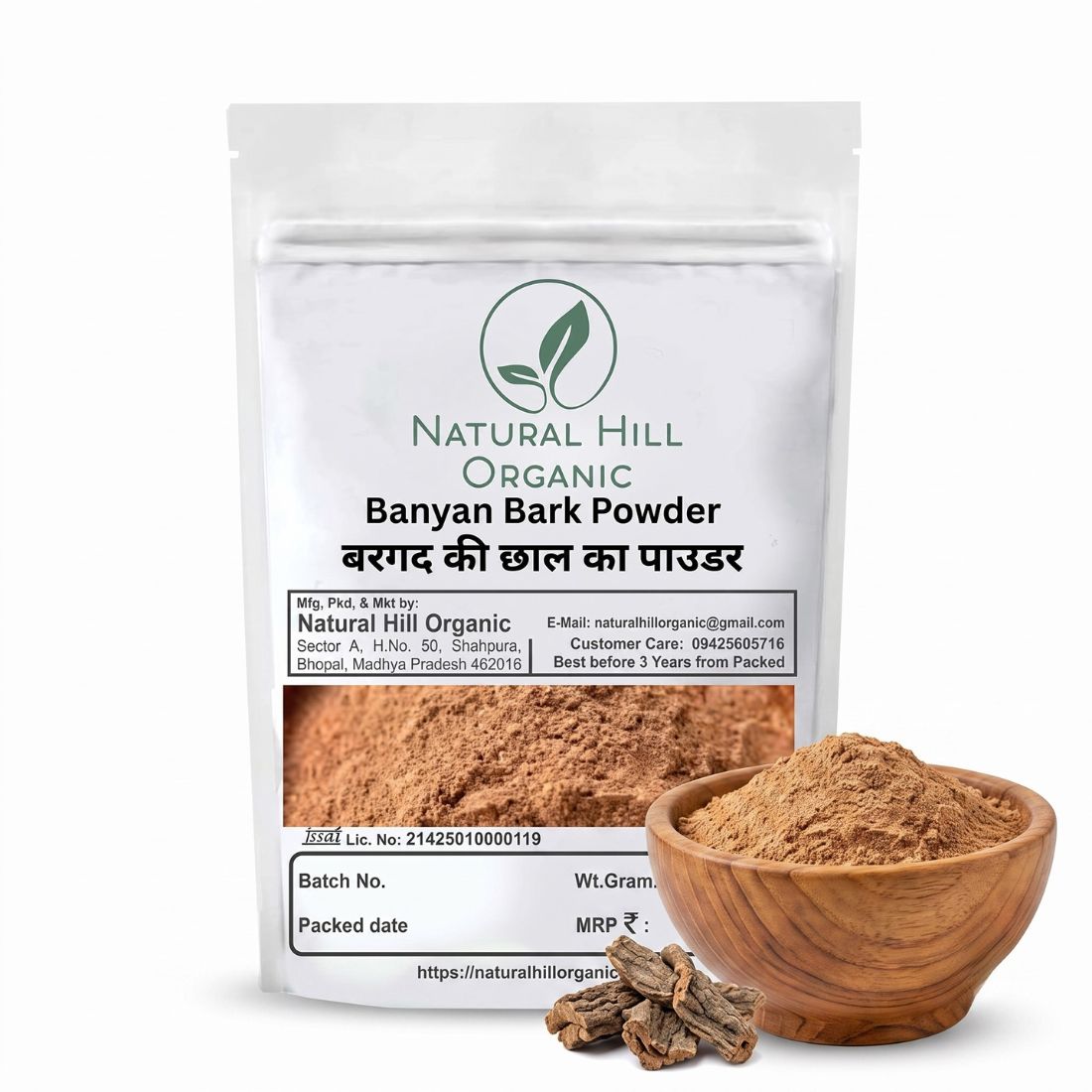 Natural Hill Organic Banyan Bark Powder – for Herbal Use