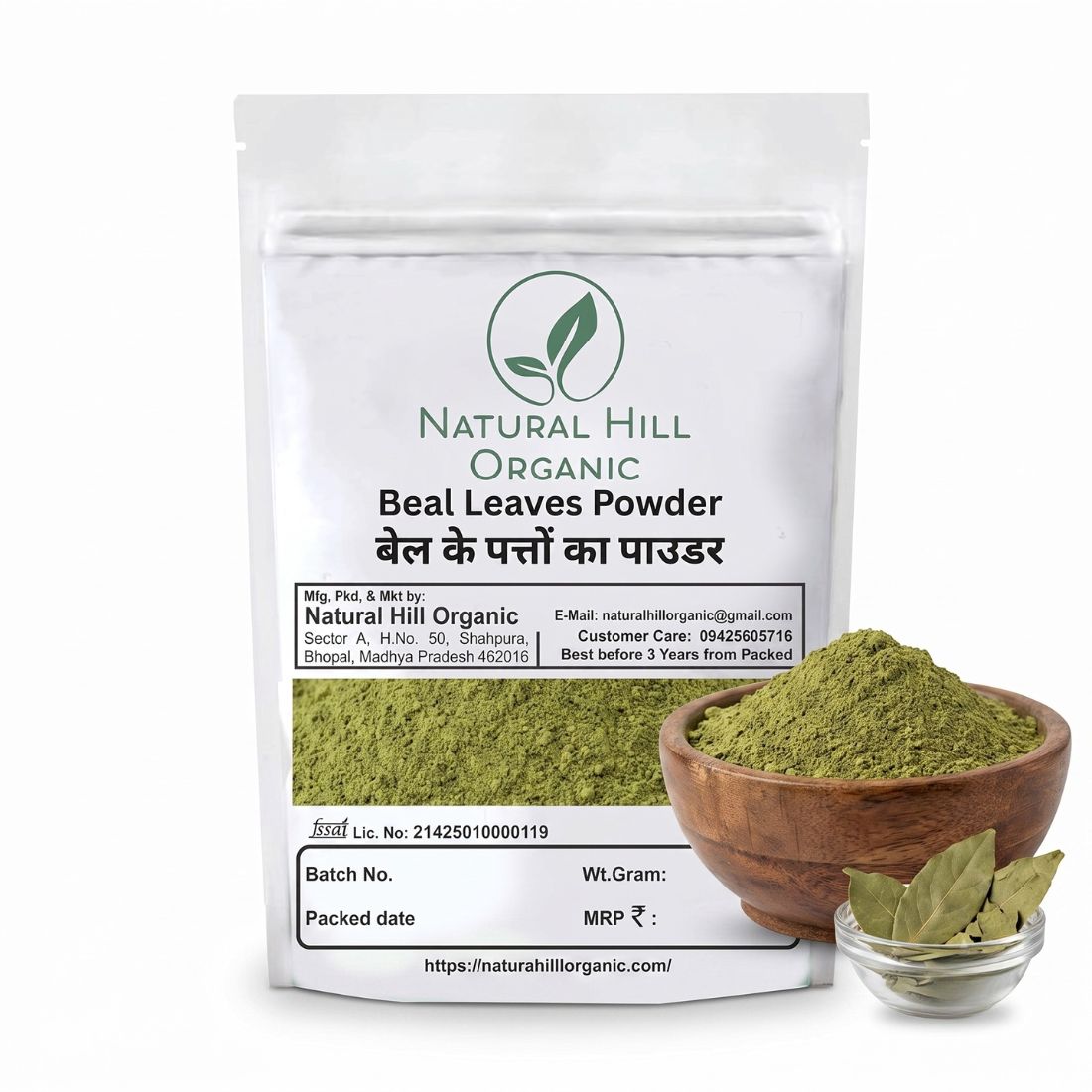 Natural Hill Organic Beal Leaves Powder - Herbal Leaf Powder