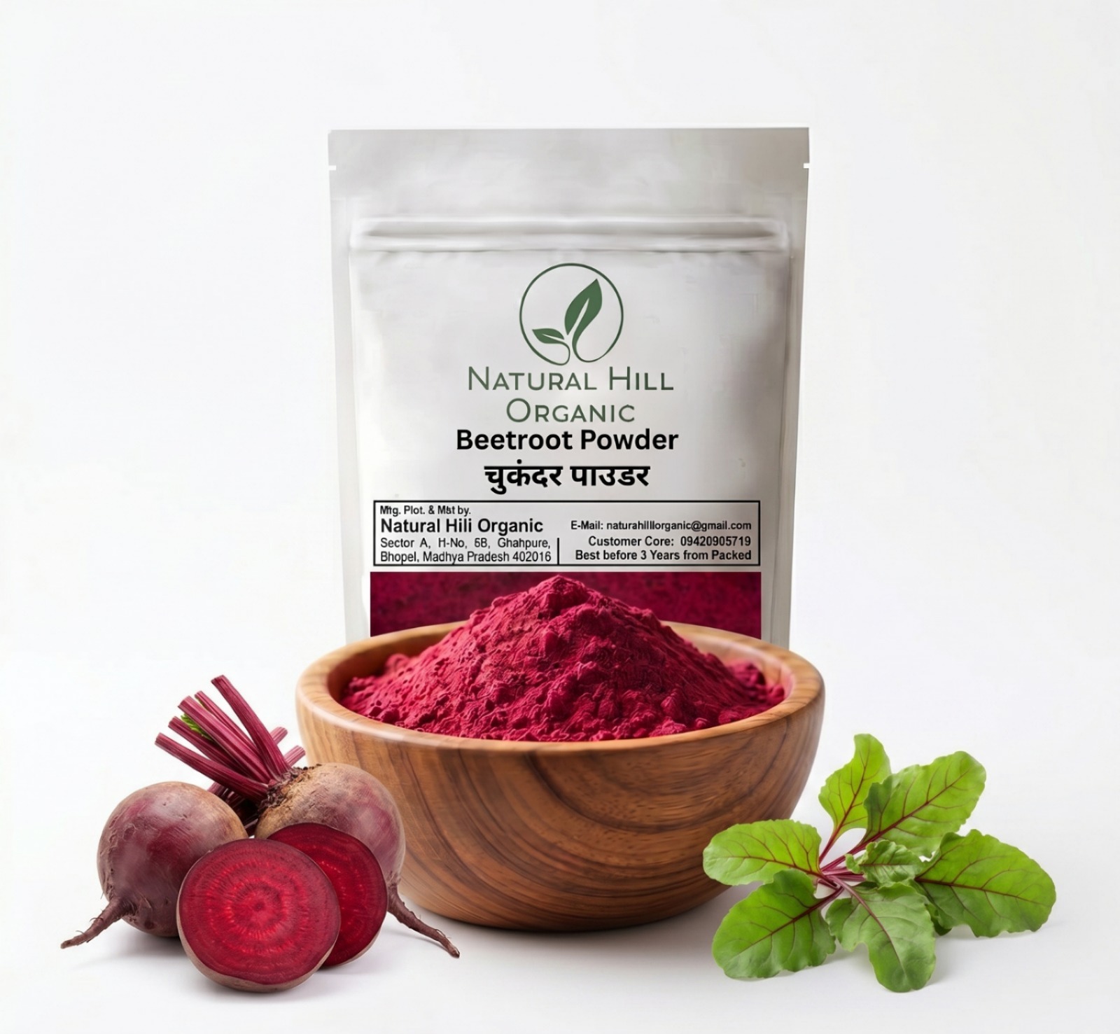 Natural Hill Organic Beetroot Powder - Daily Nutrition Support