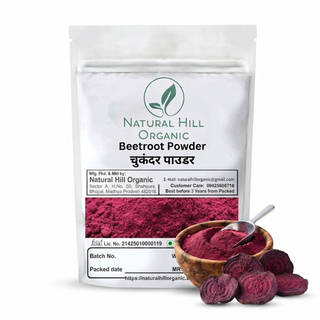 Natural Hill Organic Beetroot Powder - Daily Nutrition Support