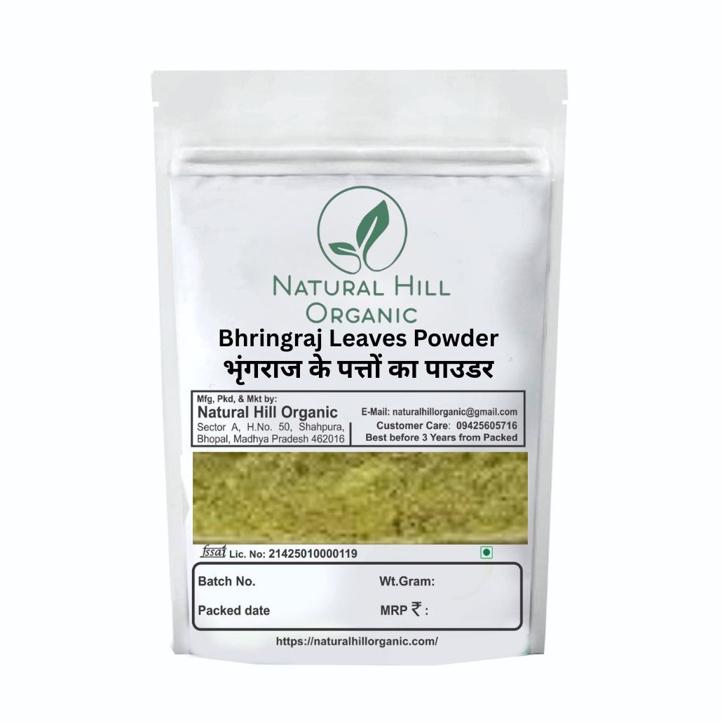 Natural Hill Organic Bhringraj Leaves Powder for Hair Care