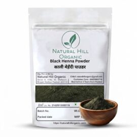 Natural Hill Organic Black Henna Powder - Natural Looking Hair