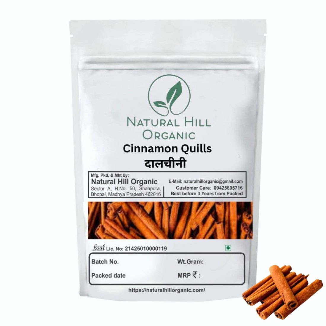 Natural Hill Organic Cinnamon Quills – Rich Aroma & Flavor