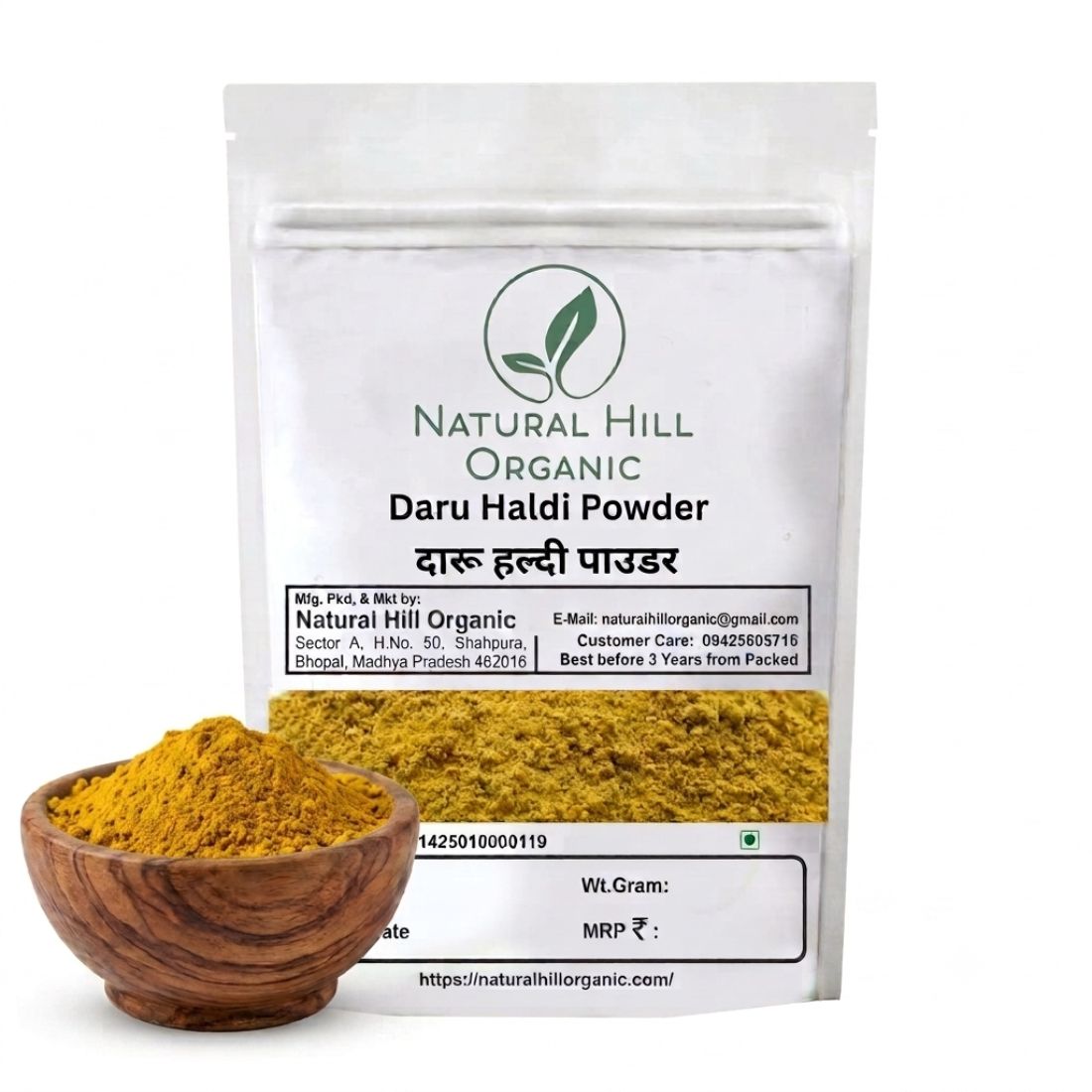 Natural Hill Organic Daru Haldi Powder – Convenient Herbal