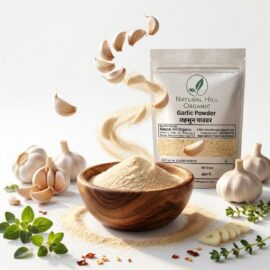 Natural Hill Organic Garlic Powder –Easy to Add Rich Flavour