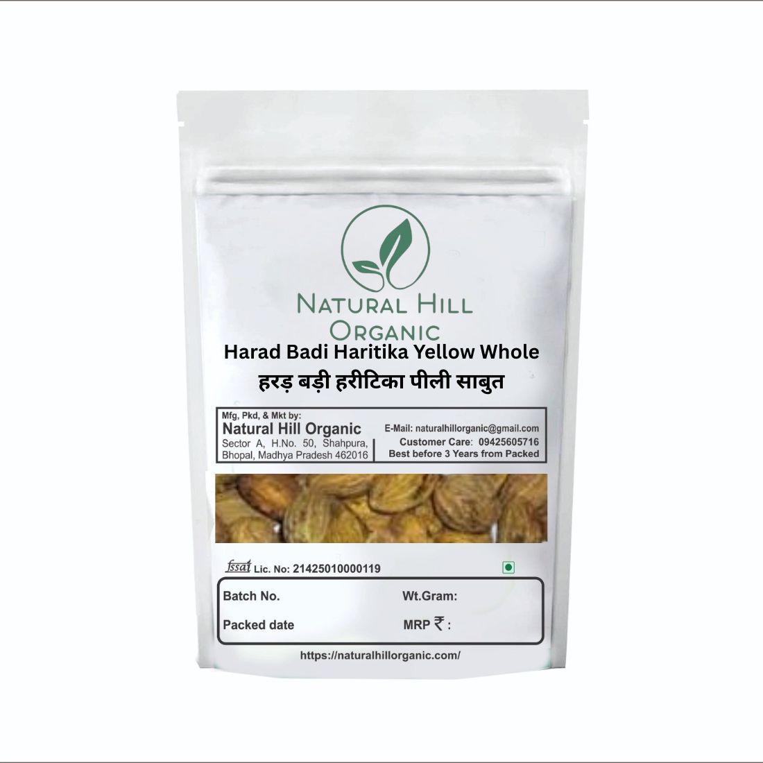 Harad Badi Haritika Yellow Whole Natural Hill Organic-Health