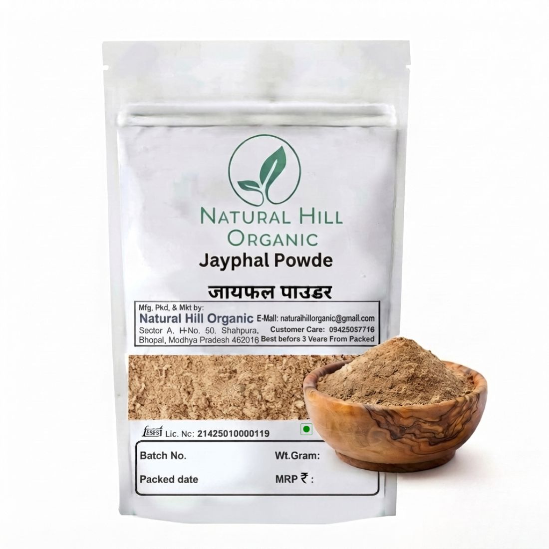 Natural Hill Organic Jayphal Powder – For Digestive Comfort