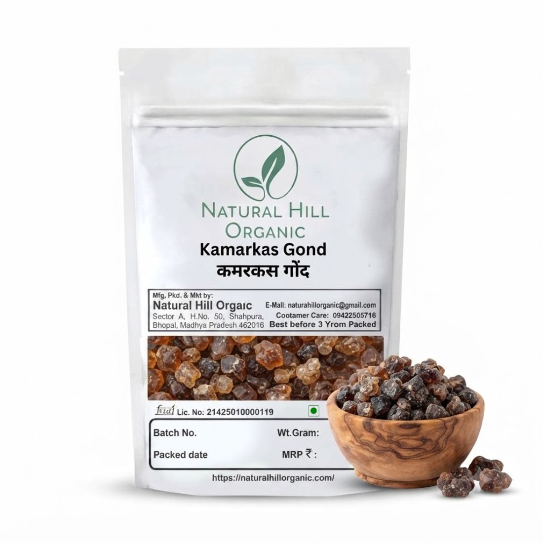 Natural Hill Organic Kamarkas Gond – Suitable for Cooking