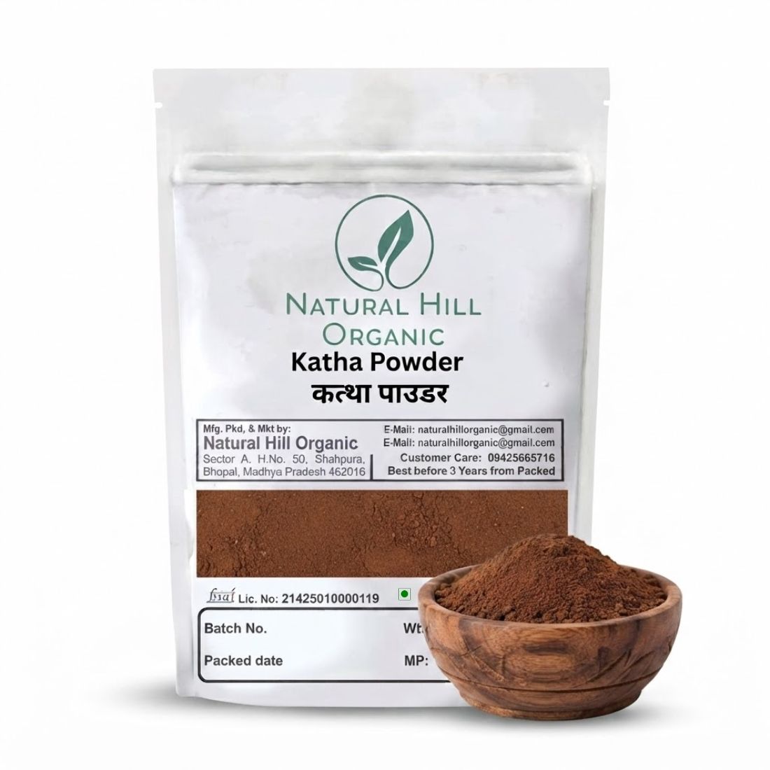 Natural Hill Organic Katha Powder – Suitable for Hair Care