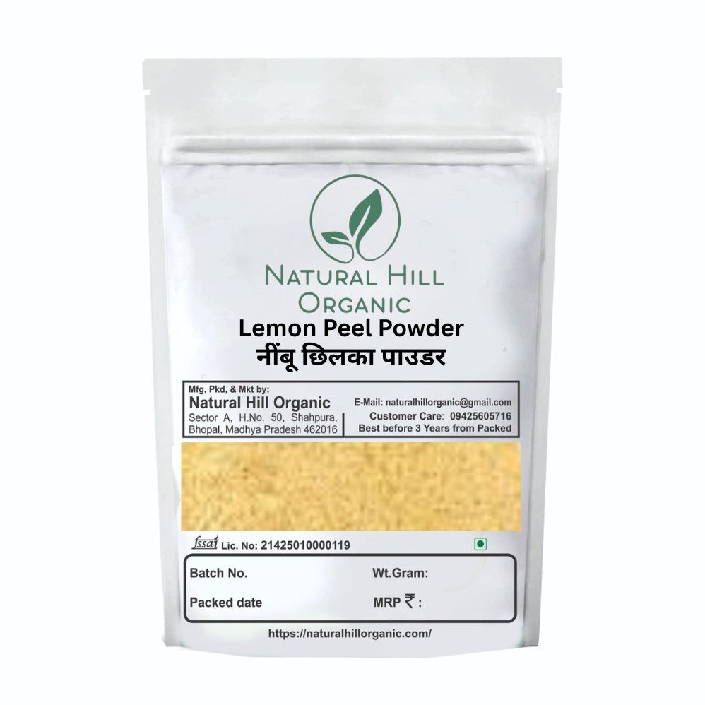 Lemon Peel Powder -Natural Hill Organic Adds Flavour-Recipes