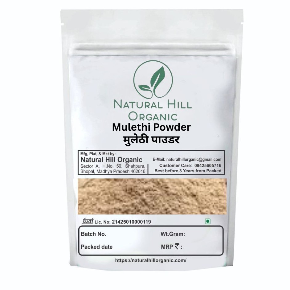 Mulethi Powder -Natural Hill Organic for Herbal Preparations