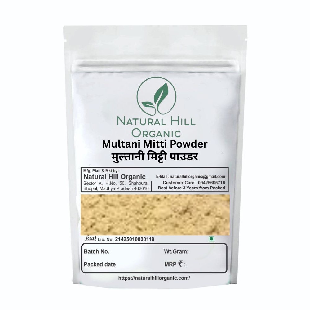 Multani Mitti Powder -Natural Hill Organic Natural Clay-Face
