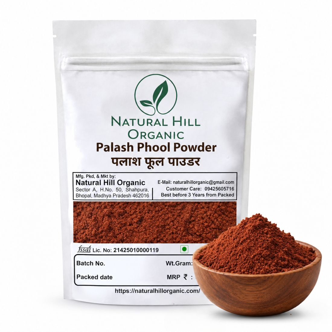 Natural Hill Organic Palash Phool Powder -For Daily Wellness