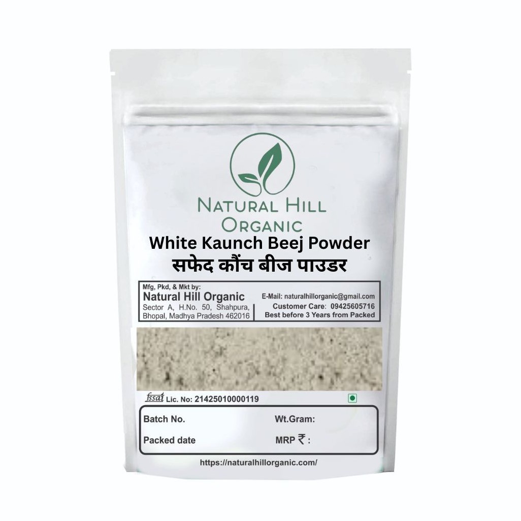 Natural Hill Organic White Kaunch Beej Powder - For Wellness