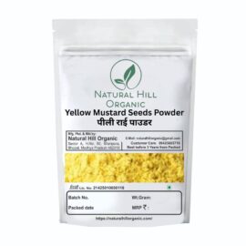 Yellow Mustard Seeds Powder Natural Hill Organic Kitchen Use