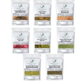 Herbal Hair Care Combo Powder Amla Reetha Shikakai Hibiscus Henna Indigo Bhringraj Brahmi Powder - Natural Hill Organic | 1200g (150x8)