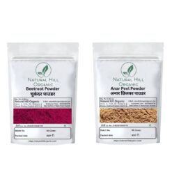 Natural Hill Organic Beetroot & Anar Peel Powder Health Care Combo Pack Of 2 (150x2) 300g